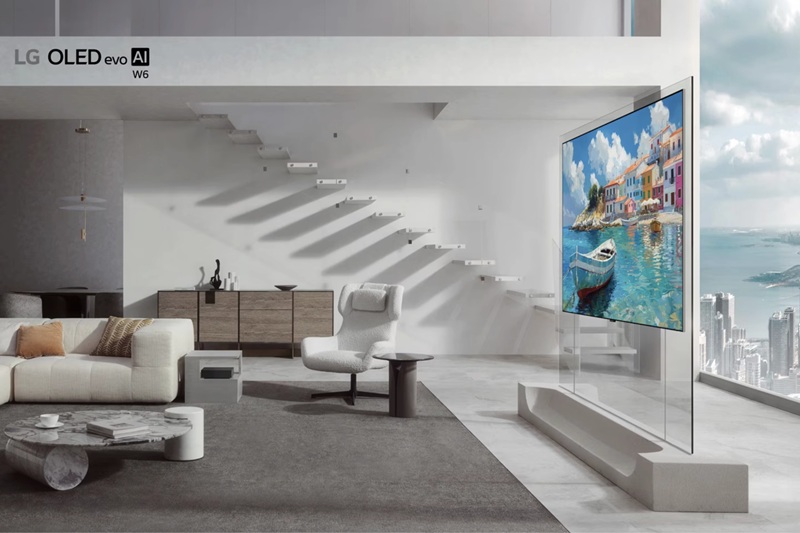 LG OLED evo W6 телевізор на виставці CES 2026