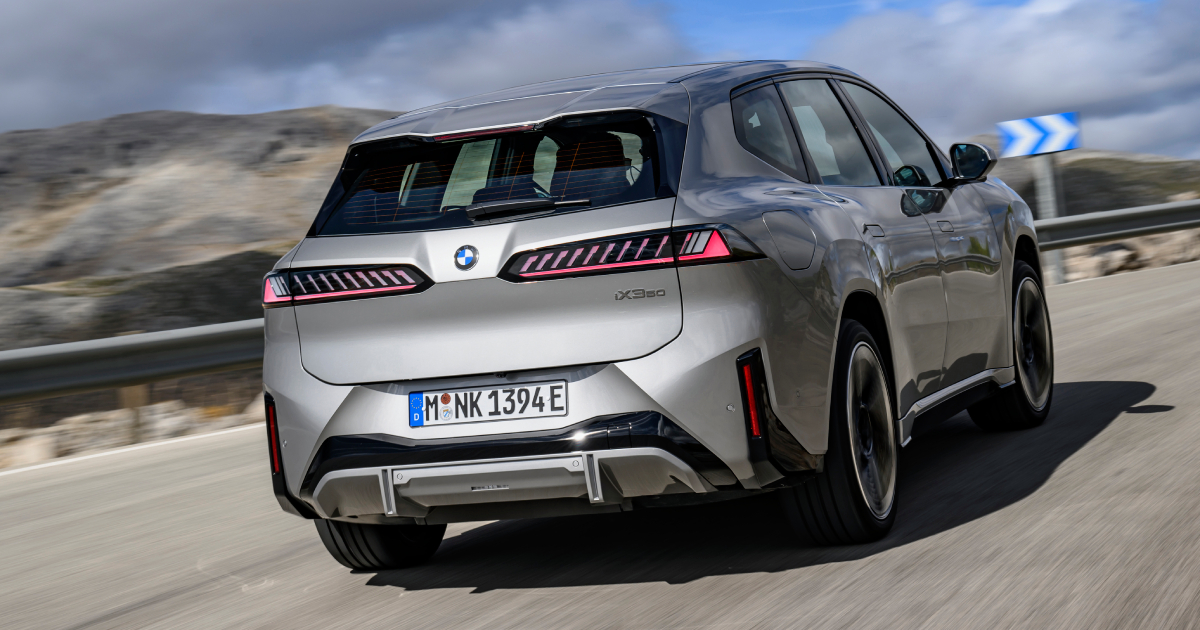New BMW iX3 on the road