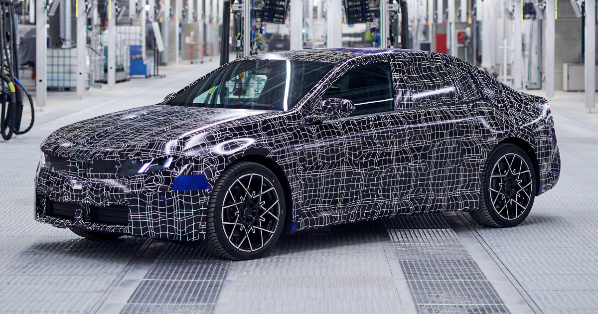 Camouflaged BMW i3