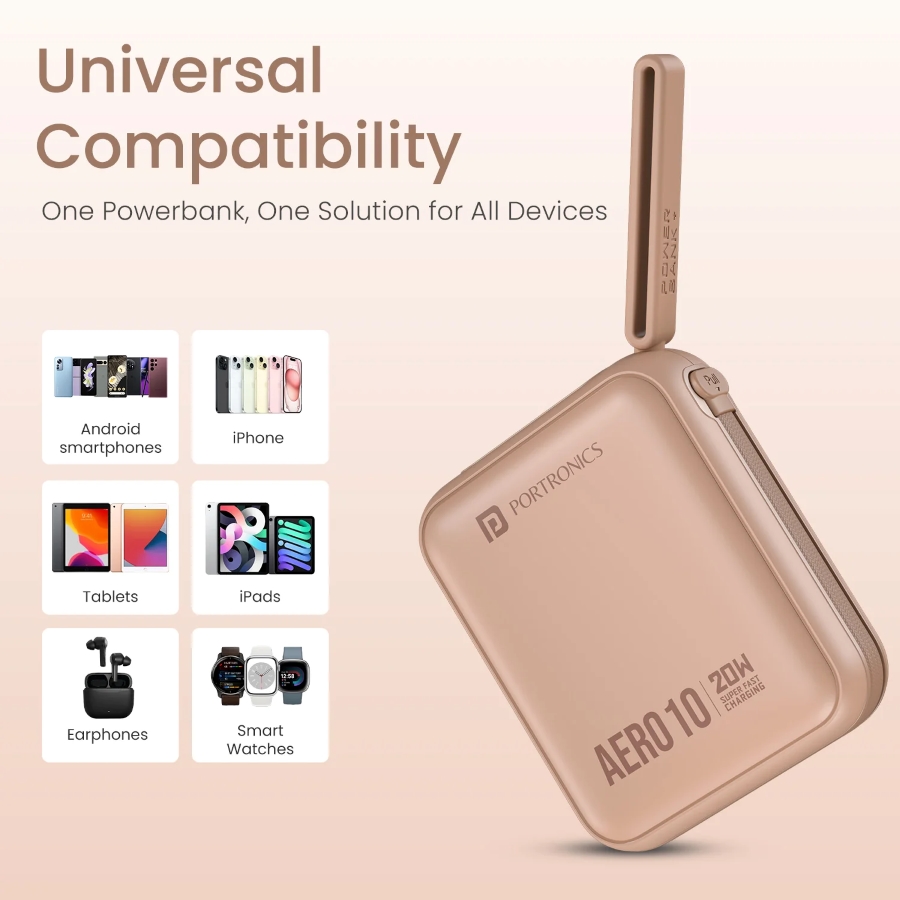 Элегантный дизайн Portronics Aero 10