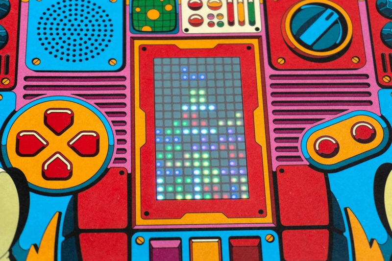 Red Bull gaming magazine with Tetris game