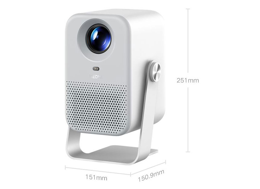 Le Redmi Projector 5 Standard Edition en coloris blanc texturé — disponible pour l'instant uniquement en Chine.
