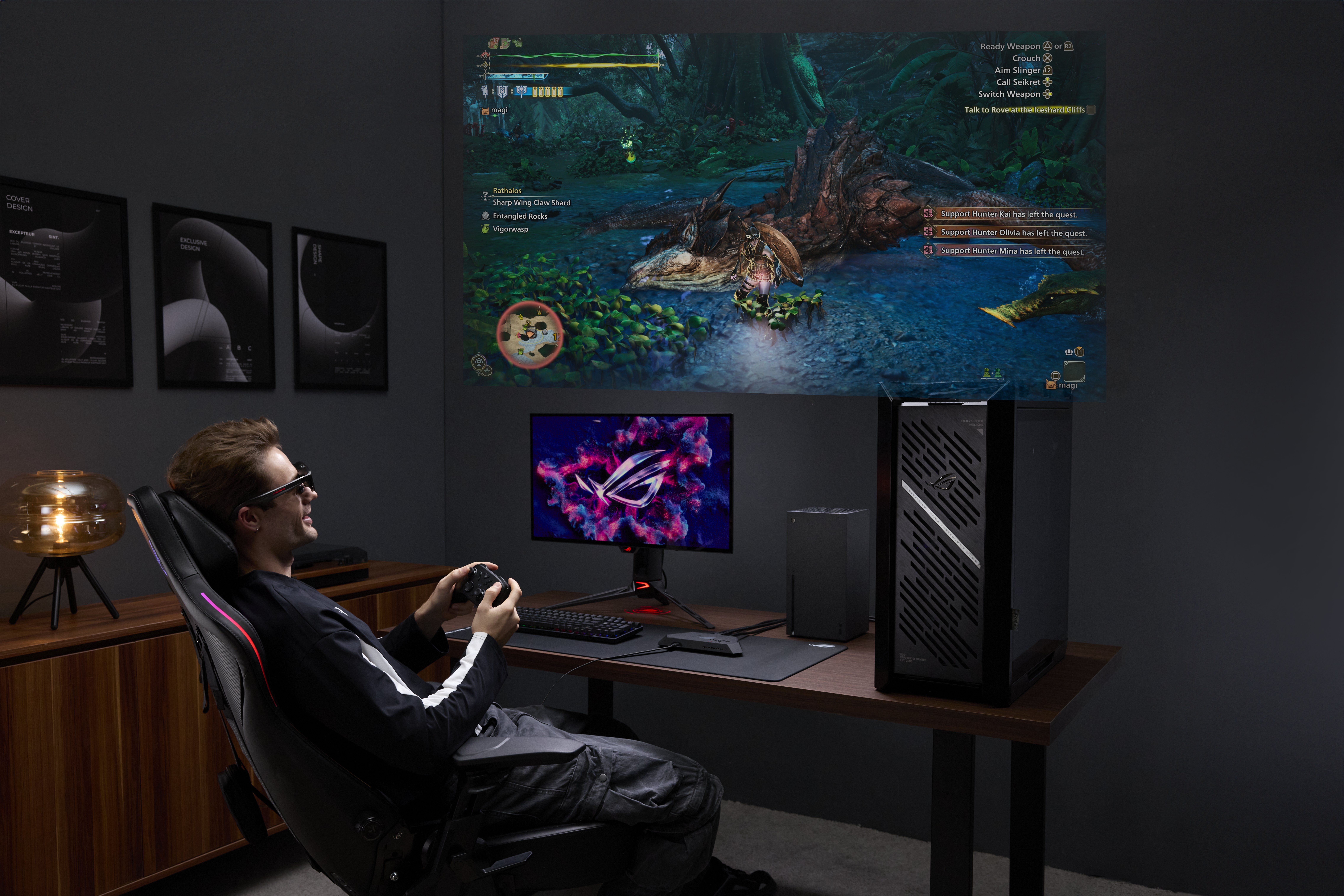 ROG XREAL R1 со стойкой ROG Control Dock
