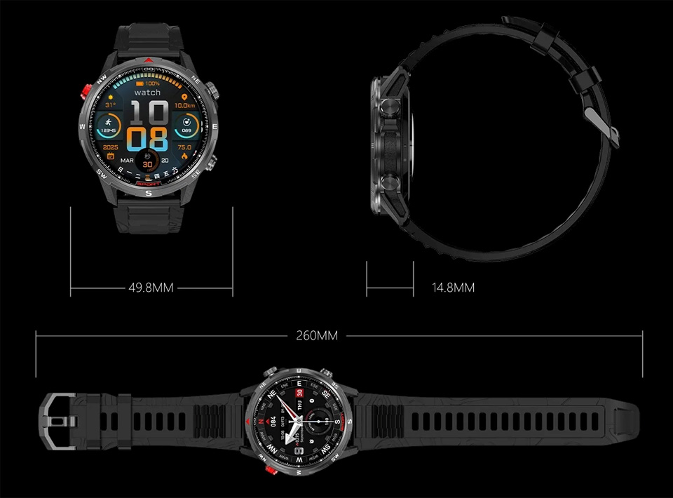 Габарити та функції смартгодинника Rogbid GeoX2