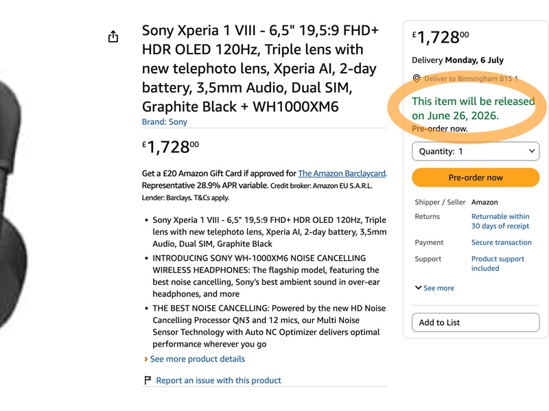 Скріншот 2 Sony Xperia 1 VIII