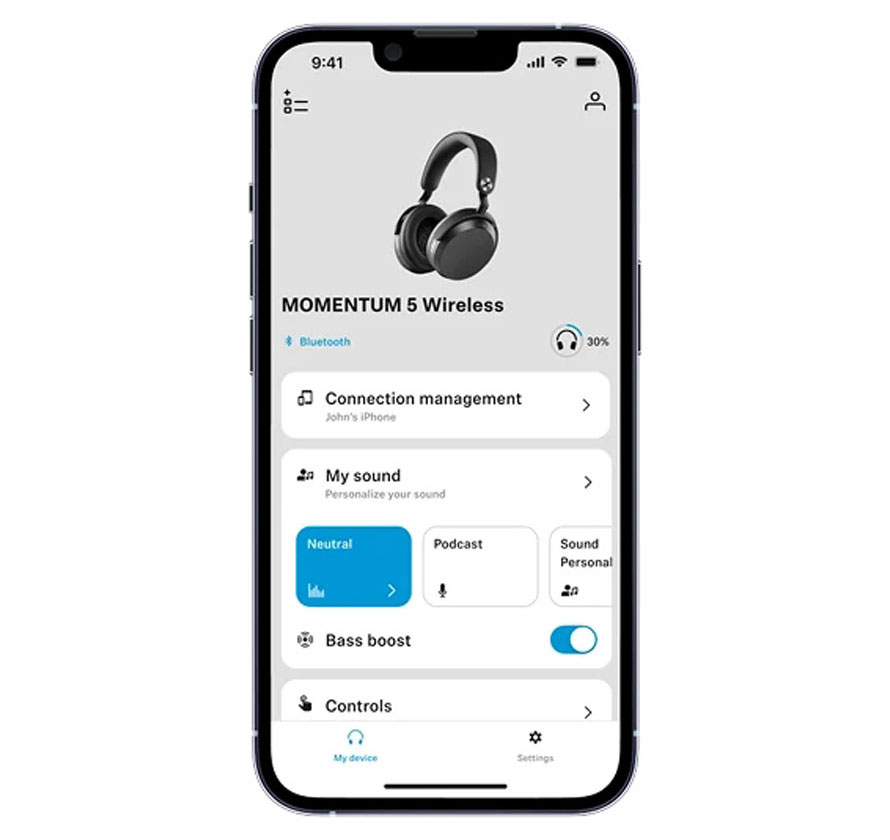 Sennheiser Momentum True Wireless 5 - мобільний вигляд