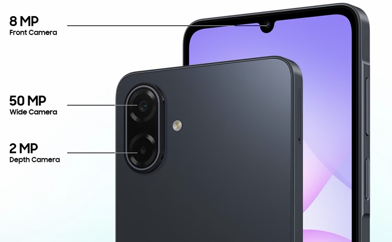 Камера на 50 Мп и фронтальная камера на 8 Мп Galaxy A07 5G
