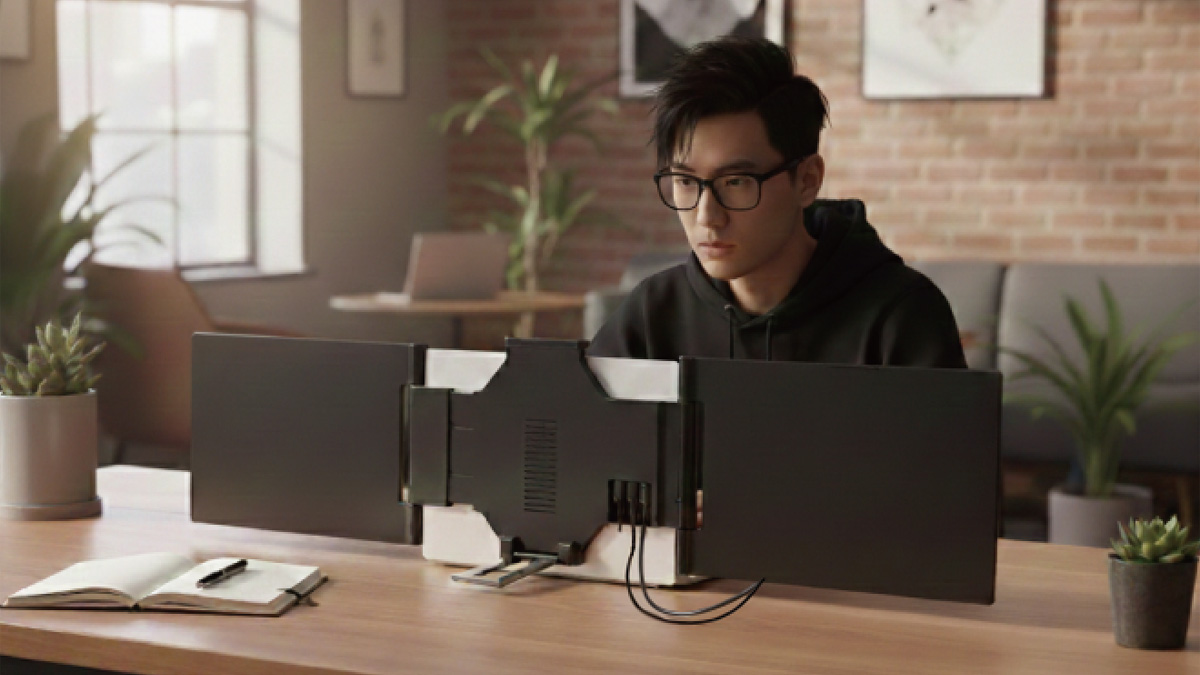 Two additional IPS displays. Image: SourceNext