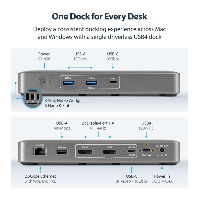 Изображение 2 док-станции StarTech 208N-USB4-DOCK