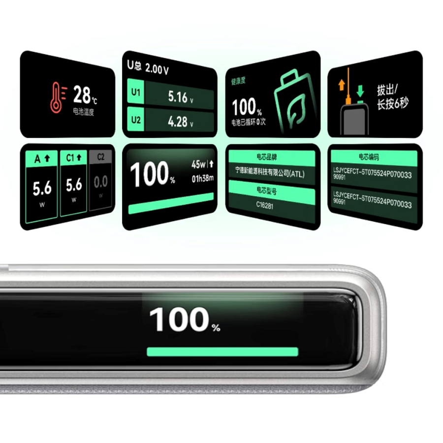 Ugreen P7 Power Bank with integrated cables
