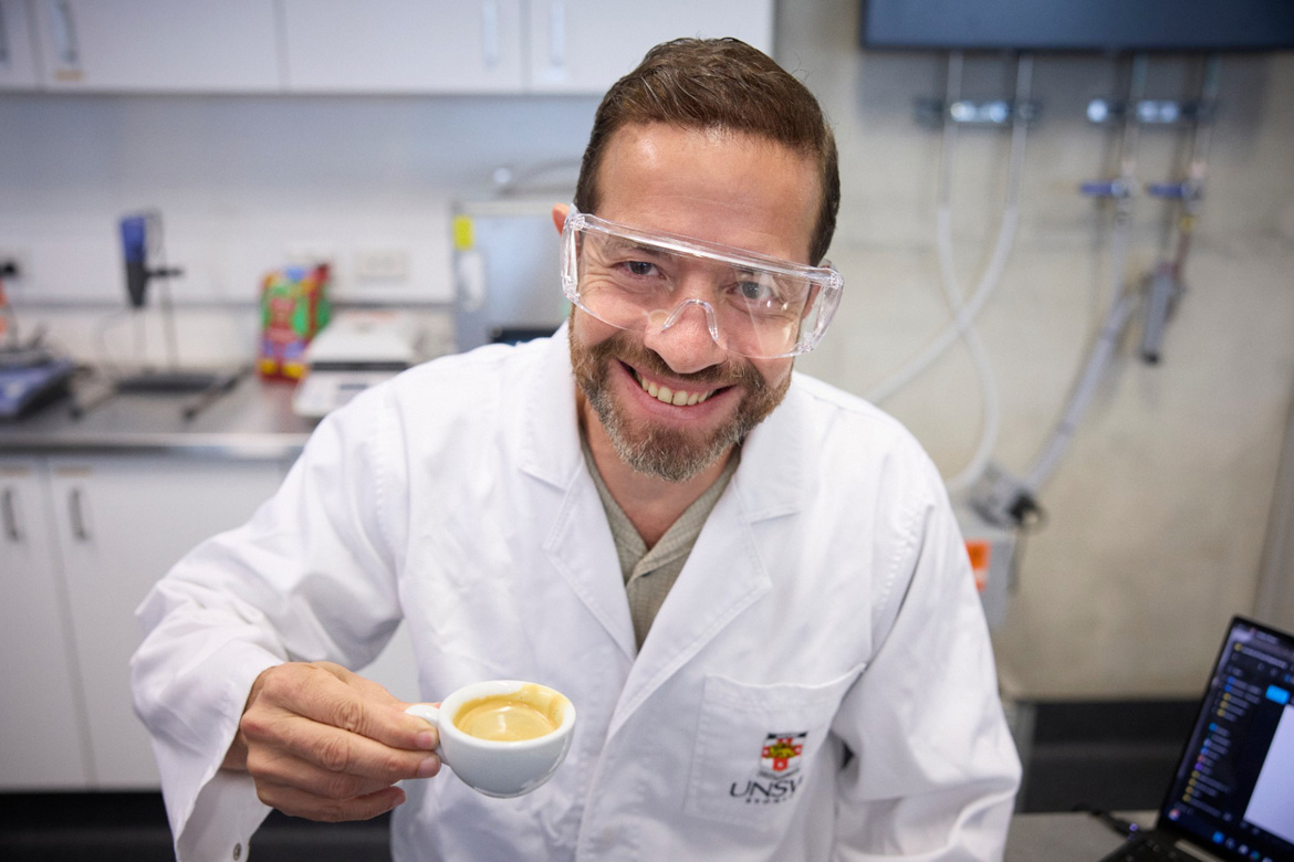 Francisco Trujillo, ingénieur chimiste et co-auteur de l'étude. Photo : UNSW / Richard Freeman