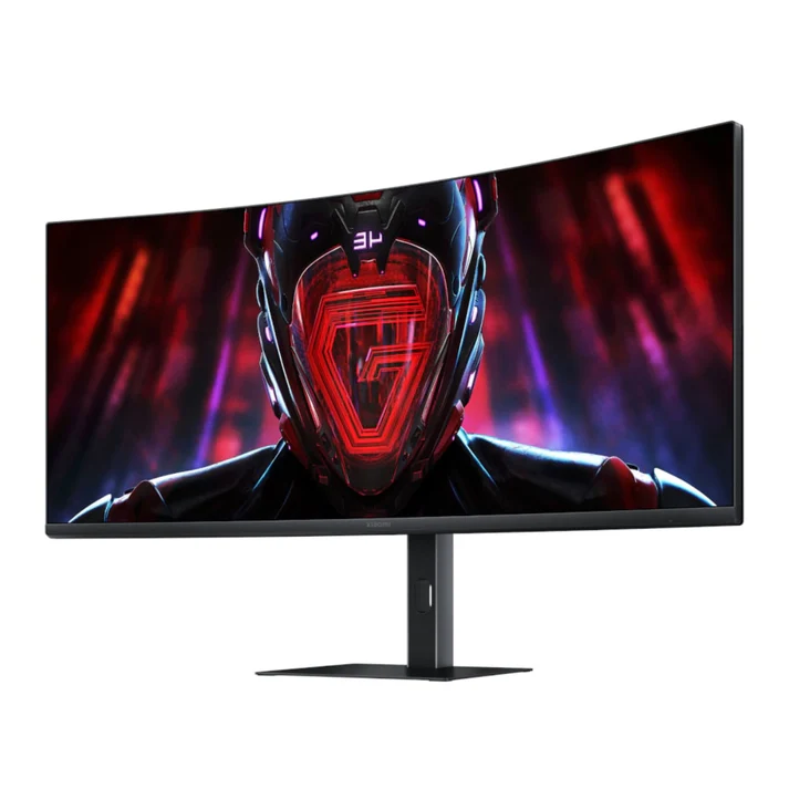 Side view of Xiaomi G34WQi 2026 monitor