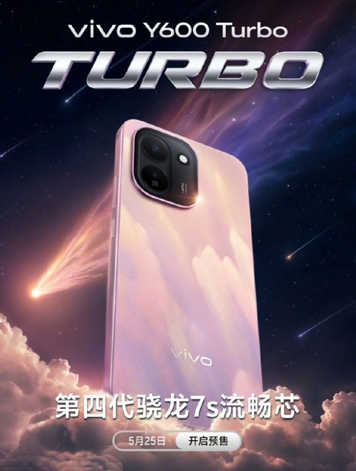 Vivo Y600 Turbo смартфон вид ззаду