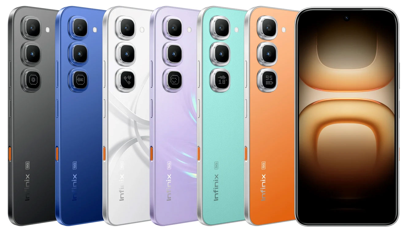 Infinix HOT 70 Pro 5G в различных цветах