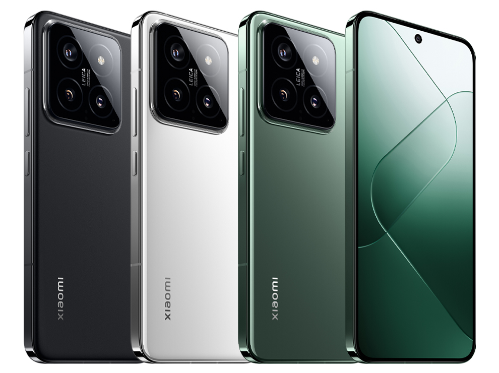 Різні кольори смартфонів серії Xiaomi 14