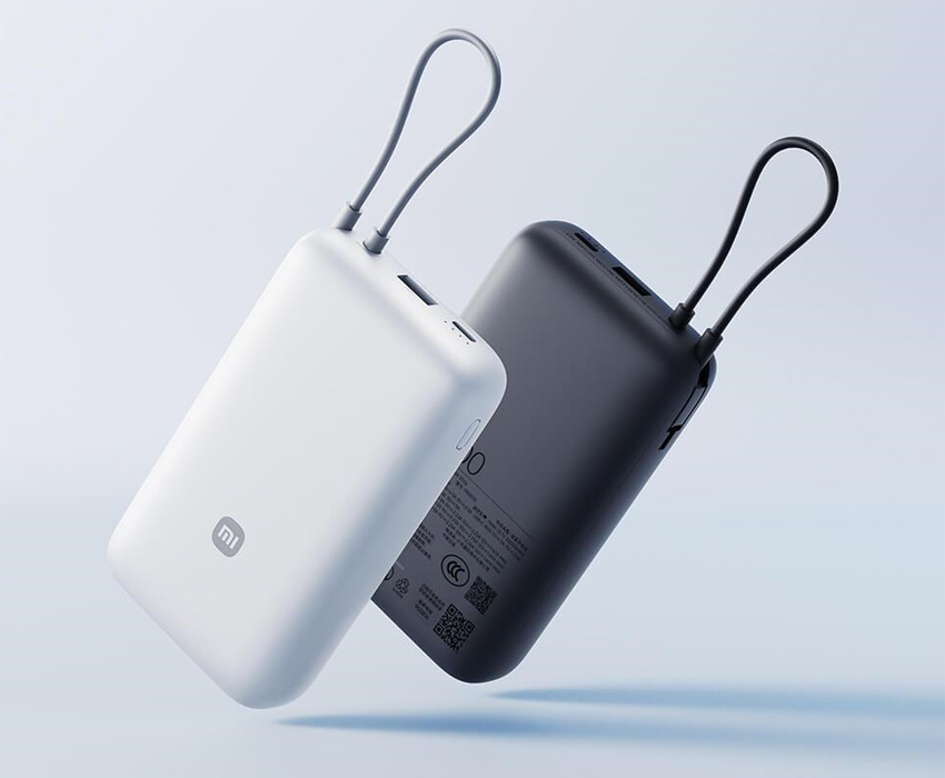 Xiaomi павербанк з вбудованим кабелем USB-C