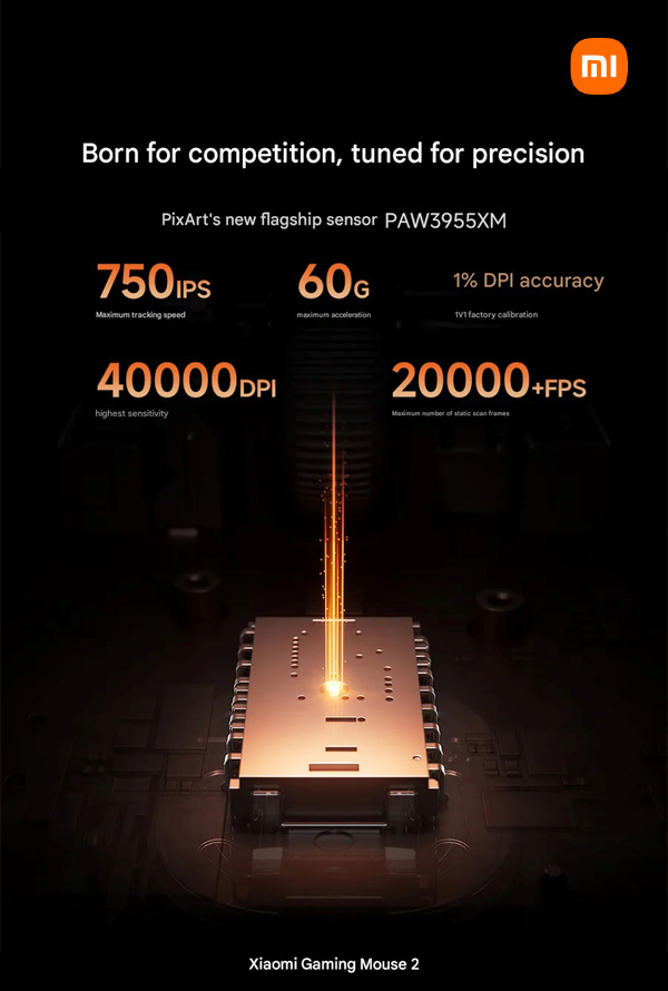 Teaser de la Xiaomi Gaming Mouse 2. Illustration : Xiaomi