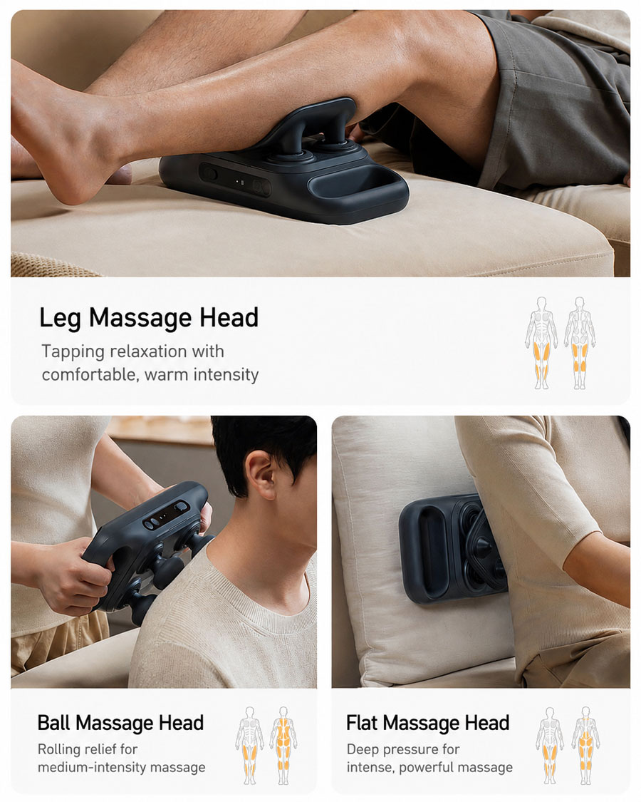 Режими роботи та автономність Xiaomi Mijia Fascia Gun 3