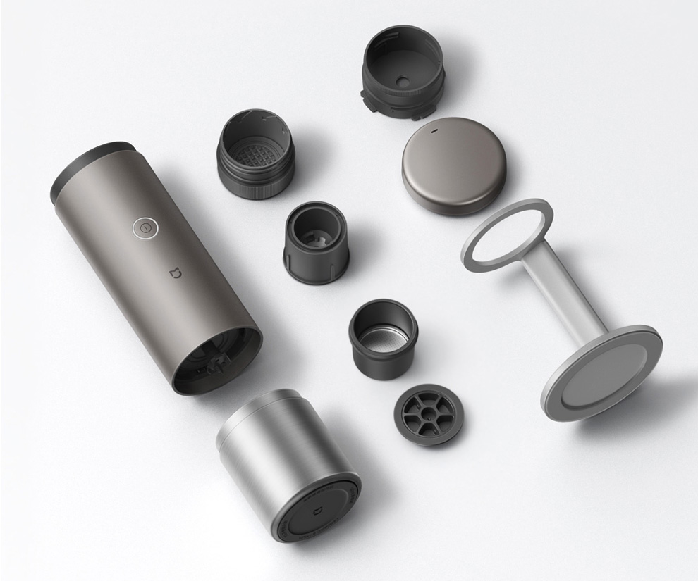 портативна кавомашина Xiaomi Mijia вид справа