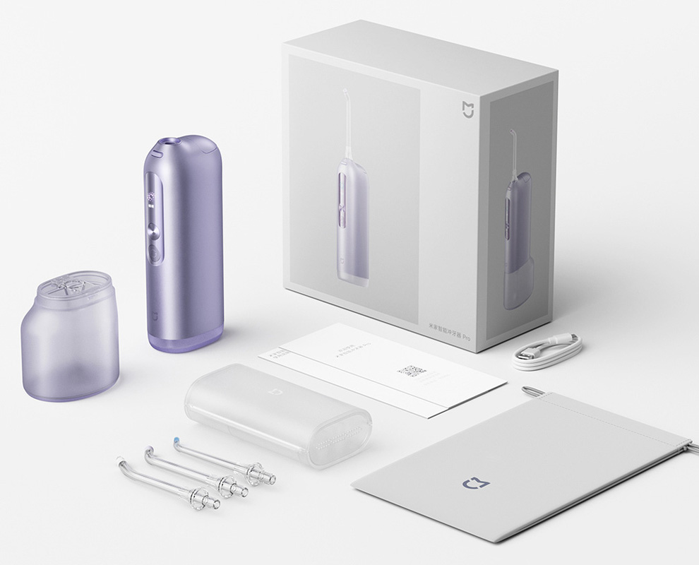 Xiaomi Mijia Smart Water Flosser Pro устройство и аксессуары