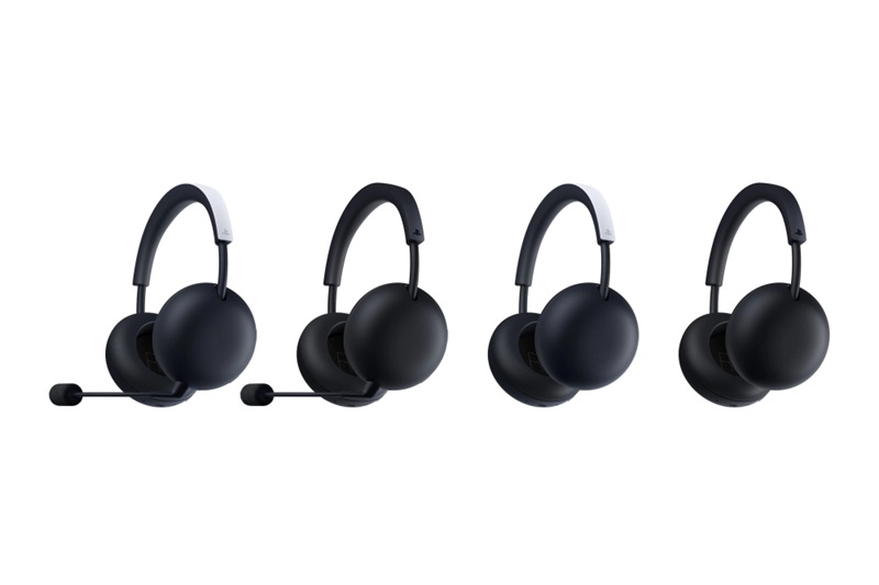 The PlayStation Pulse and Pulse Edge wireless headsets in White and Midnight Black.